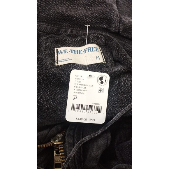 Free People We The Free What's Next Poncho Vest Jacket Hoodie Cotton M 276478 - Picture 9 of 9